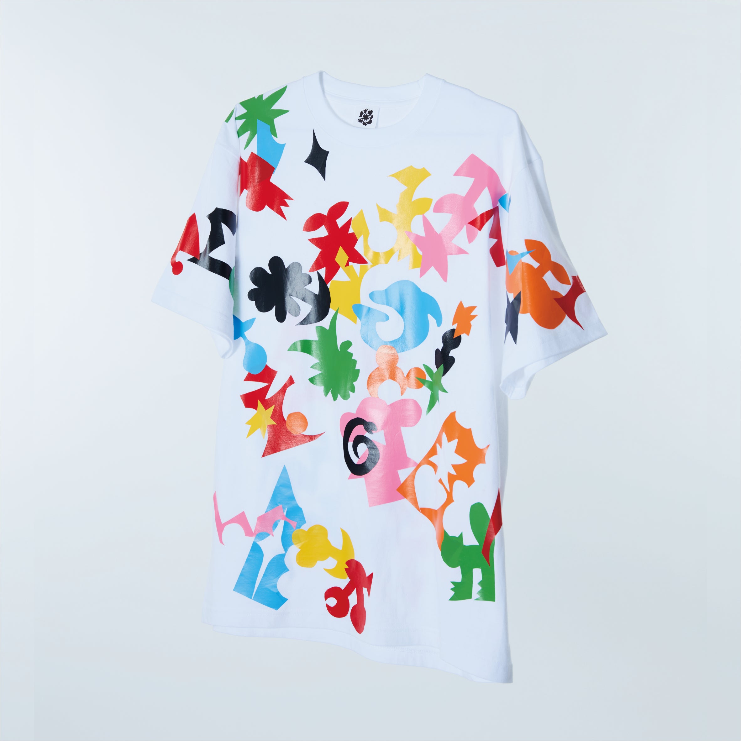 Cutout Iron Print T-Shirt