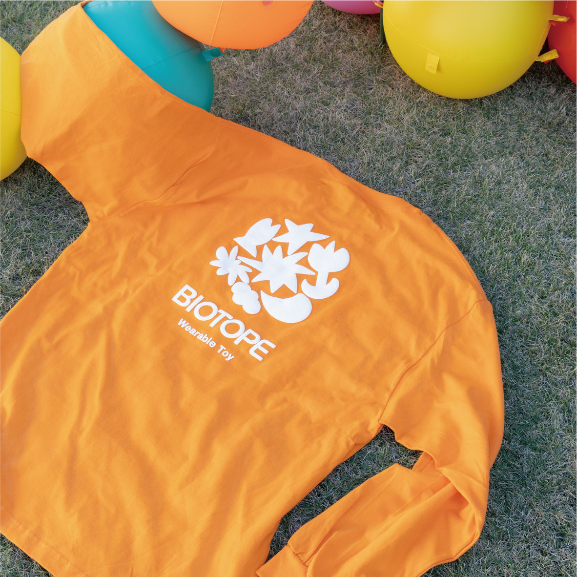 BIOTOPE Logo long sleeve Tshirts Orange
